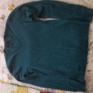Charter Club Deep Teal V-Neck Sweater